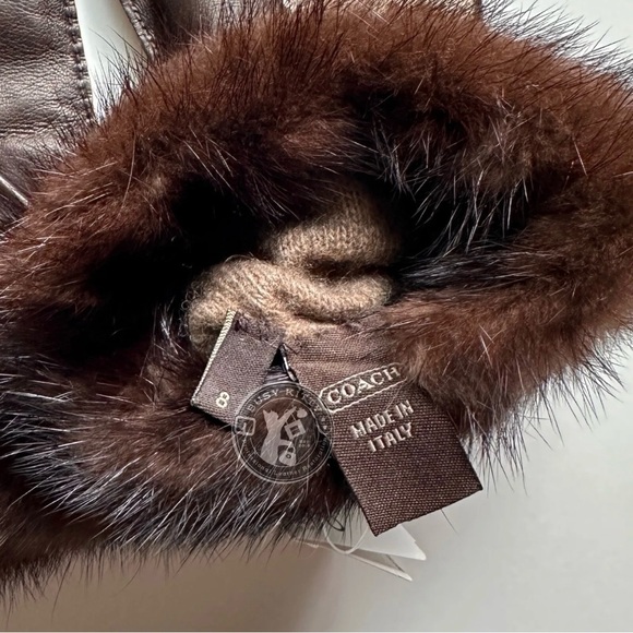 NWT Vintage Coach Women's Leather Gloves w/ Python - Style No. 2138 (Size 8) - Picture 5 of 7